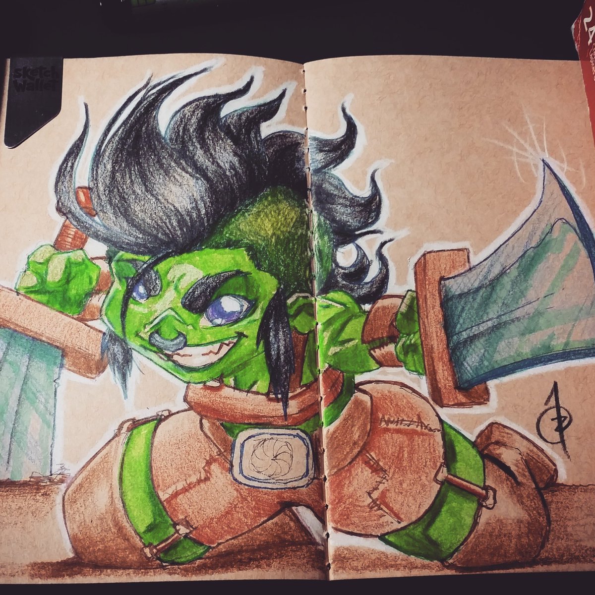 MrRentaro's tweet photo. She doesn't feel pity, or remorse, or fear! And she absolutely will not stop, ever, until you!re dead!
Be tenacious & smash your goals!
#sketchery #warriorwednesday #warriorwoman #motivation #orc #orcbabe #dthaby #thicc #mohawk #monstergirls #leather #sketchwallet #dailydoodle https://t.co/8pLWEZl7uF
