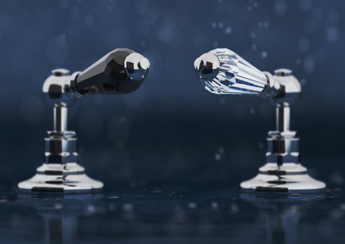 stjames_marflow's tweet image. New Year, New Inspiration…indulge in the touch of luxury as the @stjames_marflow brings sparkle to your bathroom like never before with the Crystal Edition #bathroominspo #lovetaps #luxury #bathroom