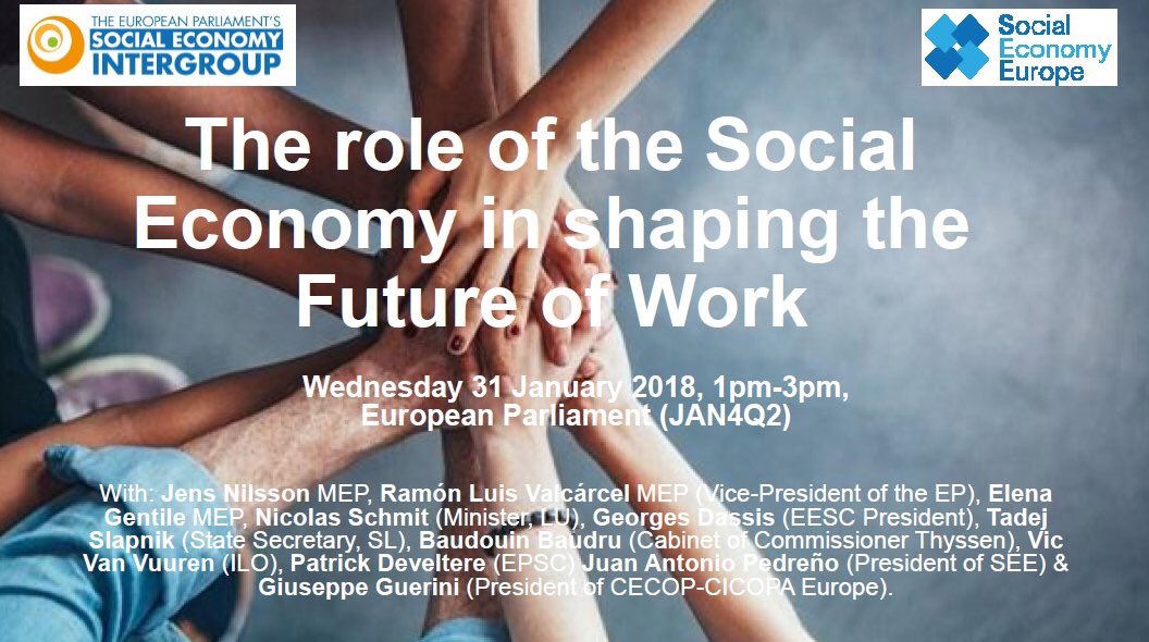 The #SocialEconomy plays a major role in the #Futureofwork as it contributes, among other things to: job creation, inclusive &amp; equitable growth and the creation of a new model of society