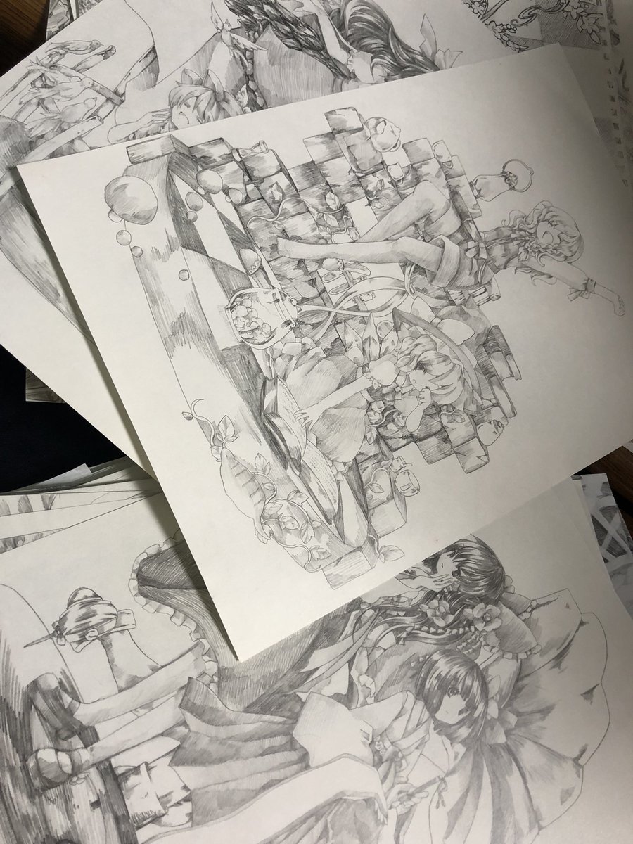 しかしこうやって自分の昔の絵を見てにこにこできるので、私は自分の絵が好きらしい 得な性格よねー 
