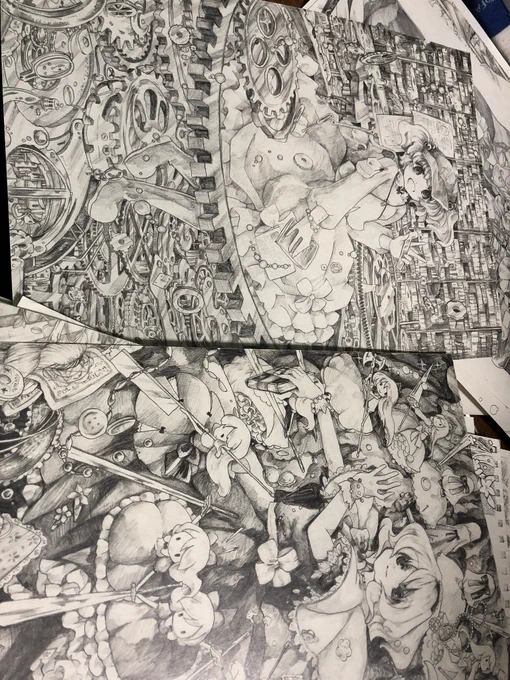 しかしこうやって自分の昔の絵を見てにこにこできるので、私は自分の絵が好きらしい 得な性格よねー 