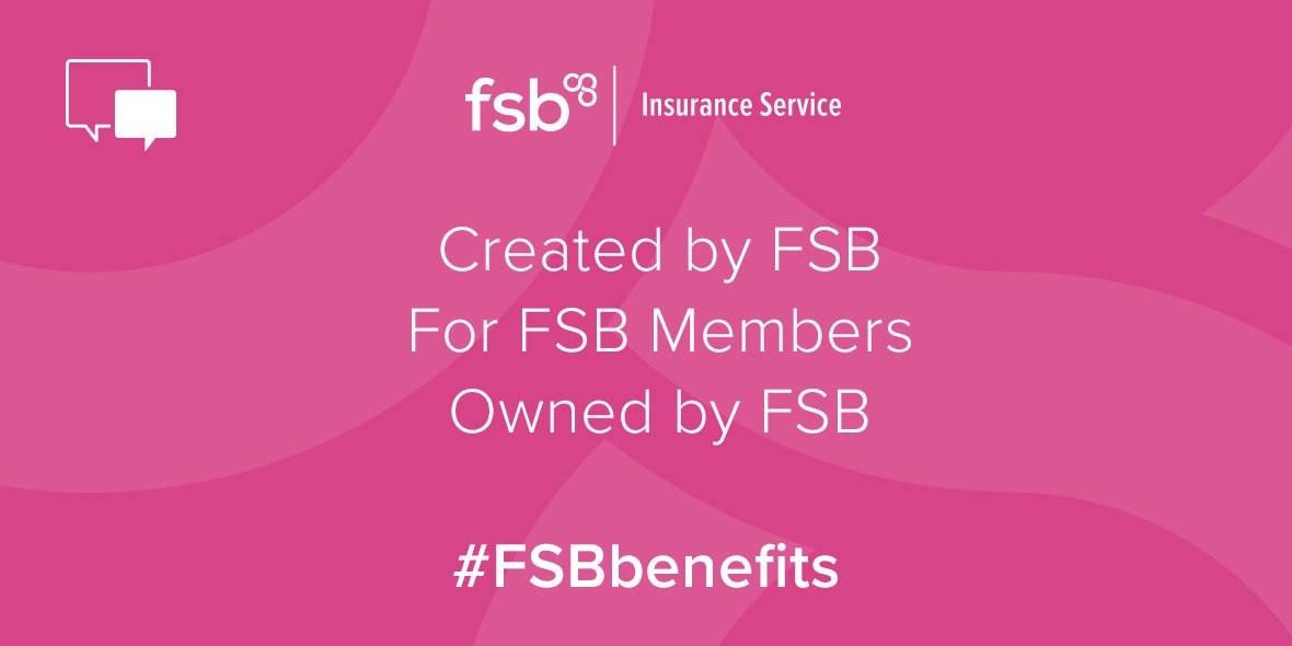 FSB_Voice's tweet photo. FSB Insurance Service is owned by FSB with an objective to help our members’ #smallbiz succeed in their business ambitions. https://t.co/OfoPBorDhd #FSBbenefits @Ruskin_Square https://t.co/dhfzDm0mRy