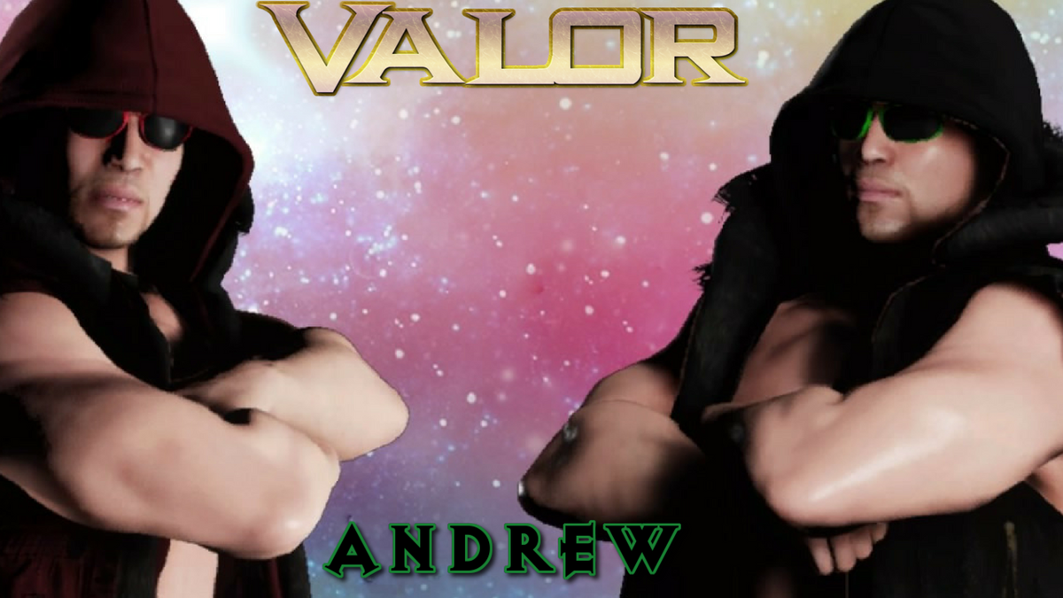AndrewDesantiss's tweet image. My wife @XoBabyGirlXo003 worked her magic on a screenshot I wanted her to turn into a thumbnail, and she came up with this amazing piece. #ValorWrestling #InfernalKingdom