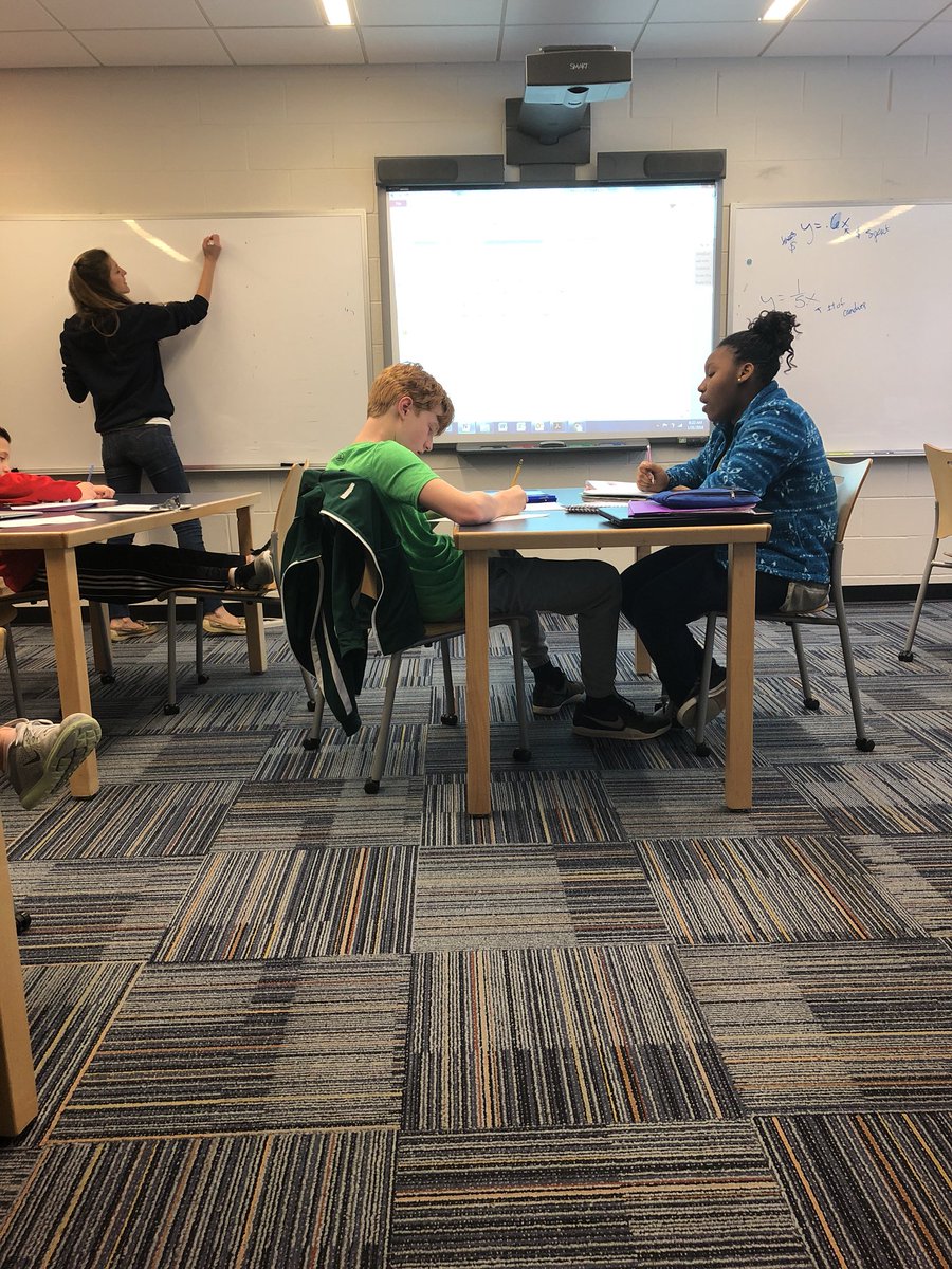 thenerdyteacher's tweet photo. Learning about Scale Drawings and Scale Factor in 7th grade Math with Mrs Costanzo. Great use of Google Classroom to share recorded video examples to allow students to work at their own pace in class. #LiggettLearns https://t.co/uEt63xZweS