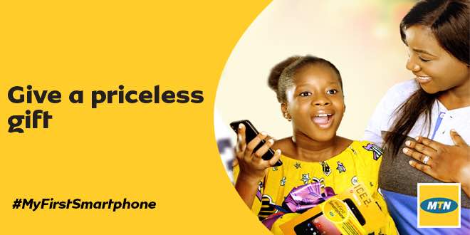 MTNNG's tweet photo. Set your child on the path to success with a Smartphone from MTN priced as low as N13000. Each phone comes with 3 months free data bonus offer. Available at all MTN outlets. #myFirstSmartphone https://t.co/1jxpJGDg6h