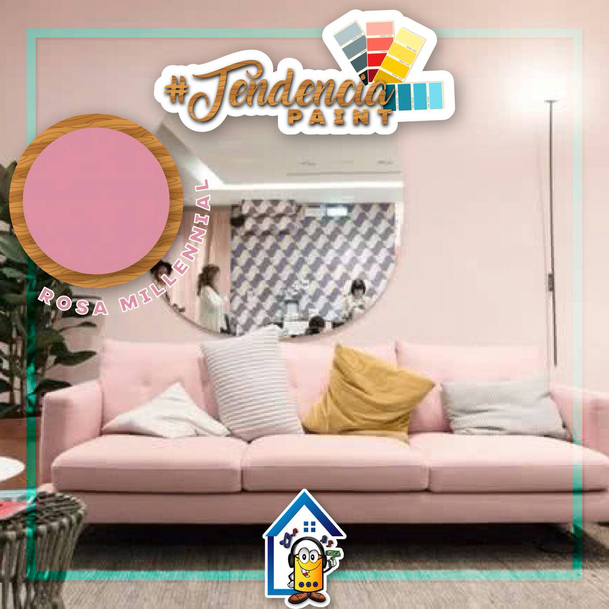 IpaintyourKsa's tweet photo. #TendenciaPaint The best thing to combine this color is everything natural: furniture and wooden floors, white walls, fiber carpets #ipaintyourcasa #clarksville #color2018 https://t.co/B9YQaXDQJN