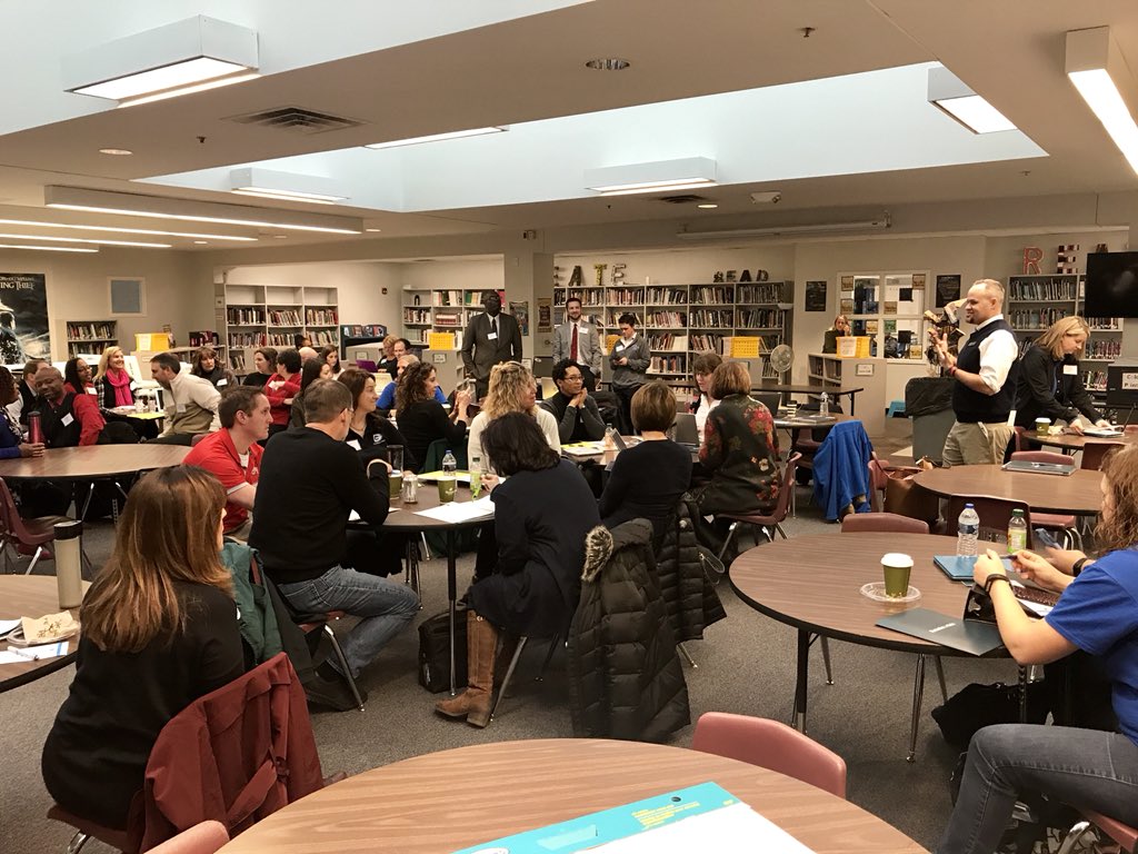 The 3rd Site Visit of the <a href="/WCSms4U/">WCS Middle School Design</a> Design Team underway at <a href="/HeritageMS_WCS/">Heritage MS</a>! <a href="/DruTomlin4Edu/">Dr. Dru Tomlin</a> relating an amazing student success story! <a href="/WCSOH/">Westerville Schools</a>