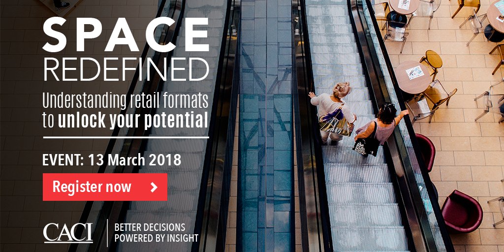 CACI_LocStrat's tweet image. Join us at our next event #SpaceRedefined as we discuss how the role of retail stores is changing. Register now: goo.gl/NQQxHD
