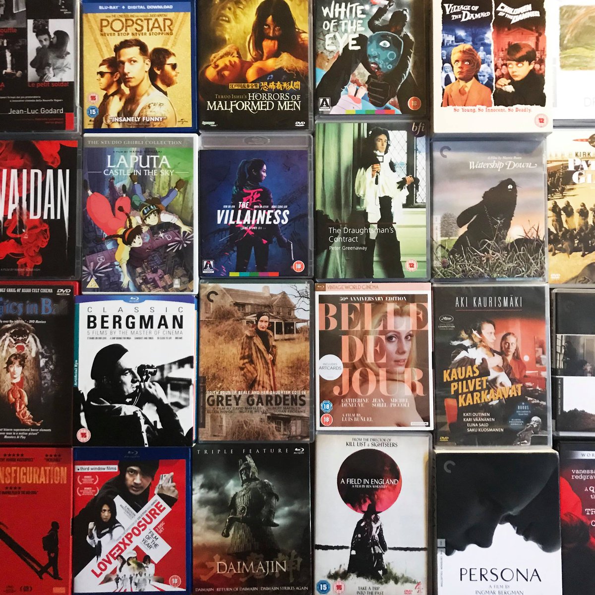 I'm doing this thing for a thing where I watch a previously unseen film every day for all of February. /// Fólk hefur verið að spyrja hvaða myndir ég ætla að horfa á í <a href="/meistaramanudur/">Meistaramánuður</a>. Allavega eitthvað af þessum.