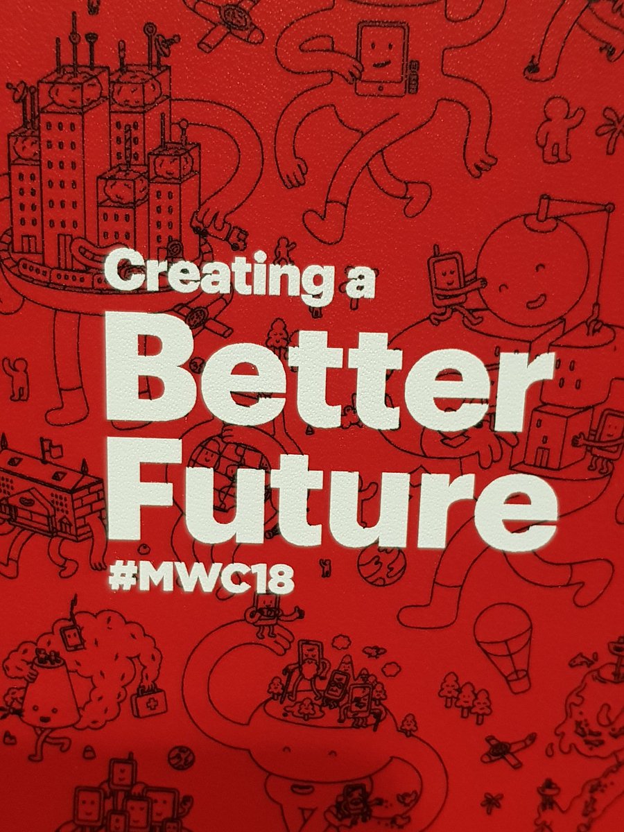 annafelipev's tweet photo. Aquest és el lema del #MWC18, que estrena imatge dissenyada per l'empresa catalana @Brosmind #inforac1 https://t.co/SKqL2Umkj0