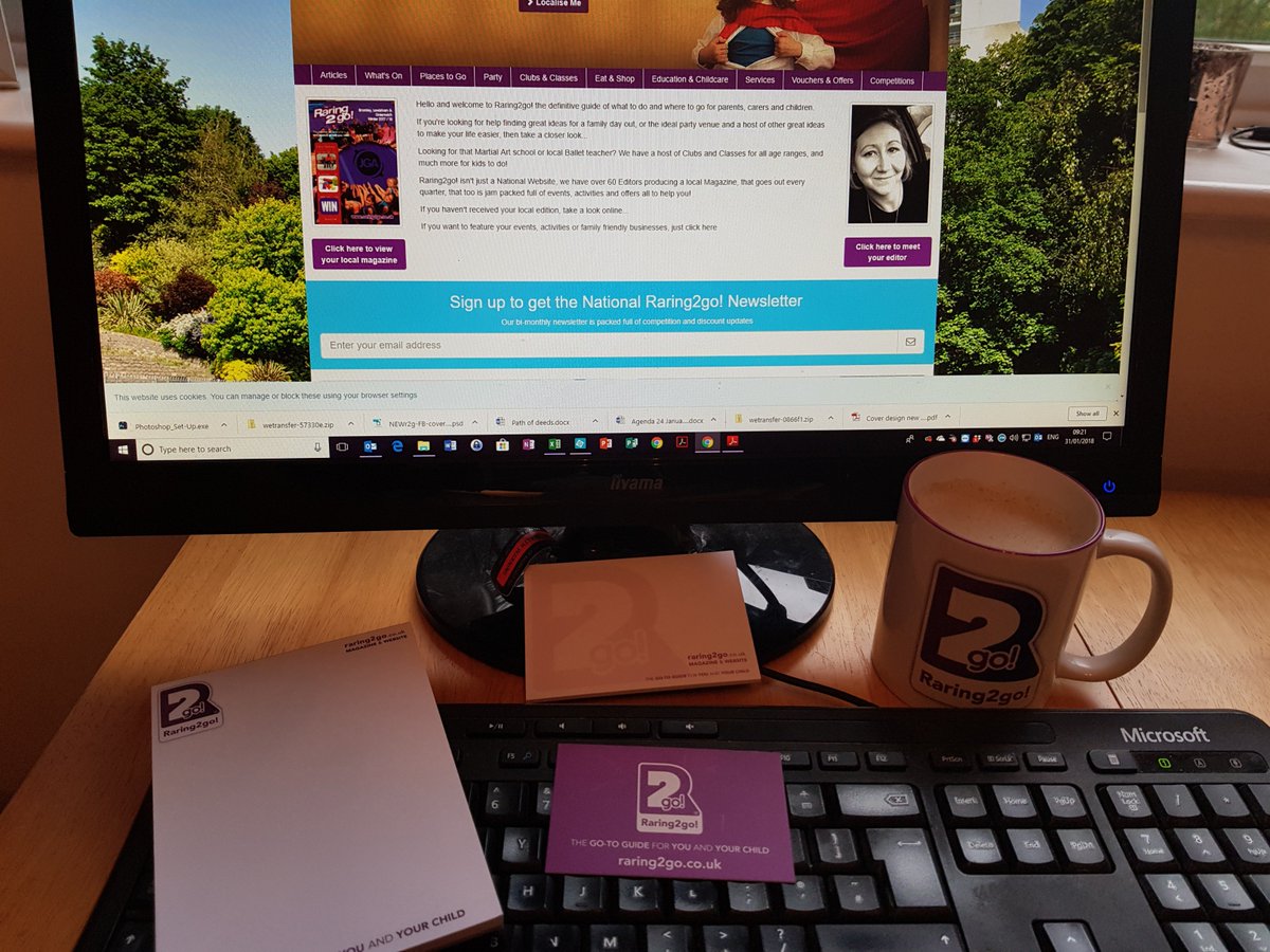 Coffee time to jot down all the brilliant things I need to tell you about! #Gotoguide #Raring2go! #R2G2018 #familyfun #rebrand #coffeetime