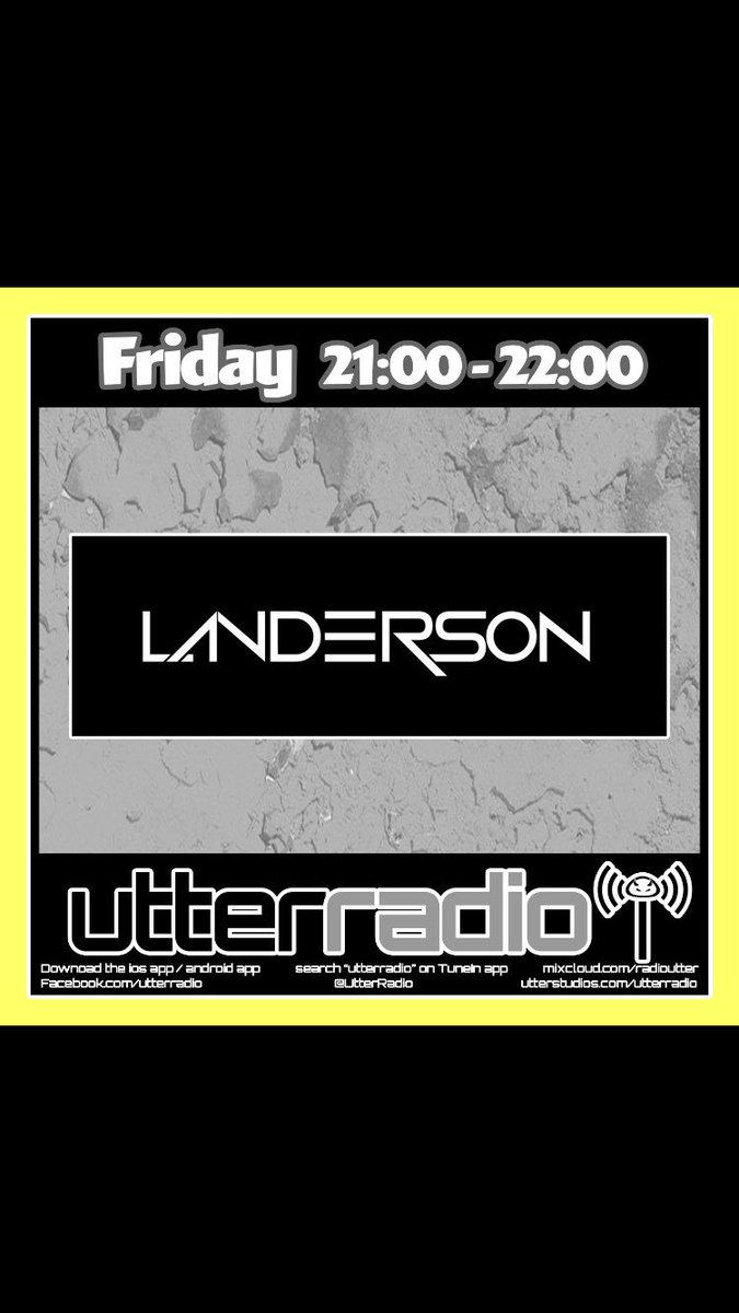 landerson_music's tweet photo. Tune in to #utterradio this Friday to hear to techhouse bangers https://t.co/up93nzgRlA