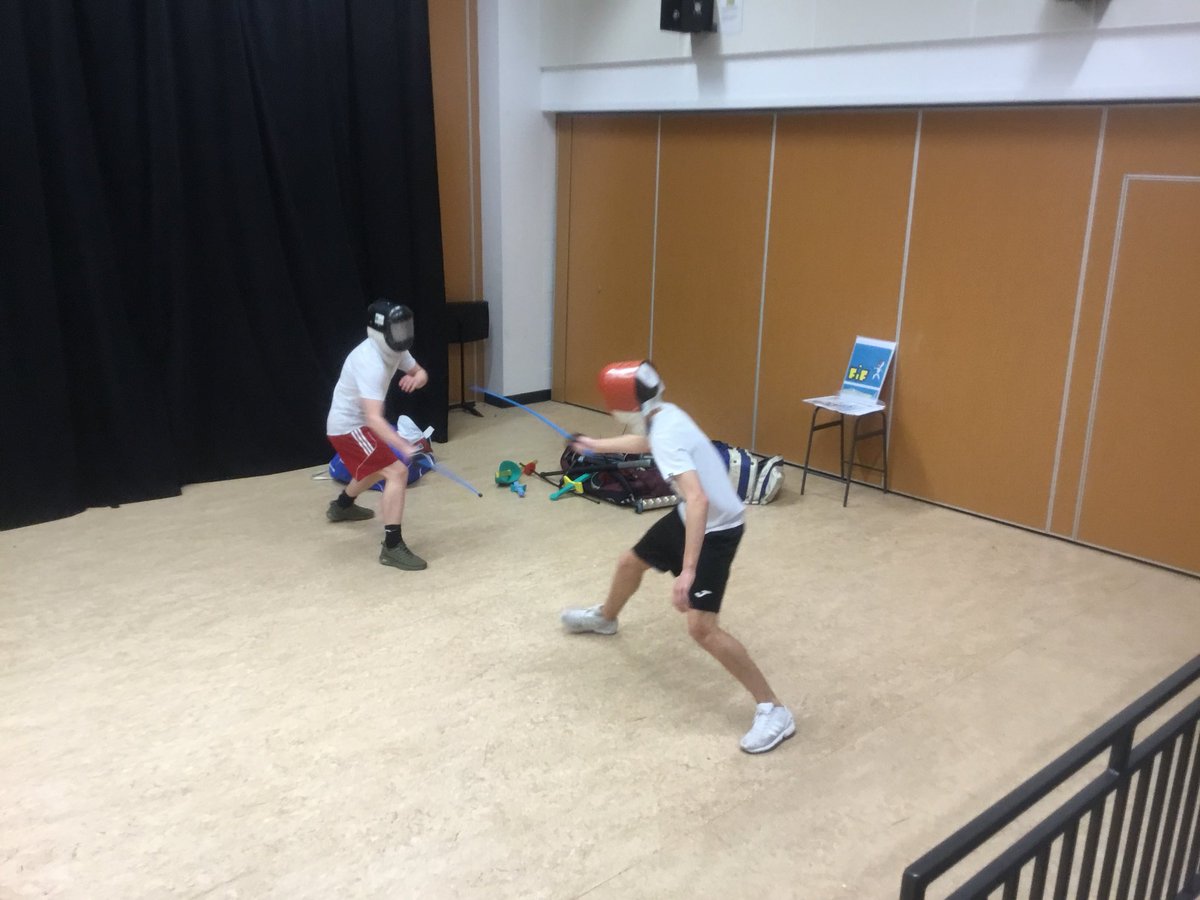 THSPerformance_'s tweet photo. Senior Core Options- Curling at Murrayfield yesterday and Fencing today with Gordon Love. #Fencingisfun https://t.co/3Sxdb8XycH