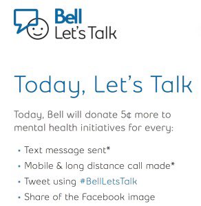 axemenhockey's tweet photo. #BellLetsTalk Axemen fans we need your help! Today, for every tweet and retweet using #BellLetsTalk, Bell will donate 5¢ to #mentalhealth initiatives in Canada. Join the conversation: https://t.co/QZSQZAifdp