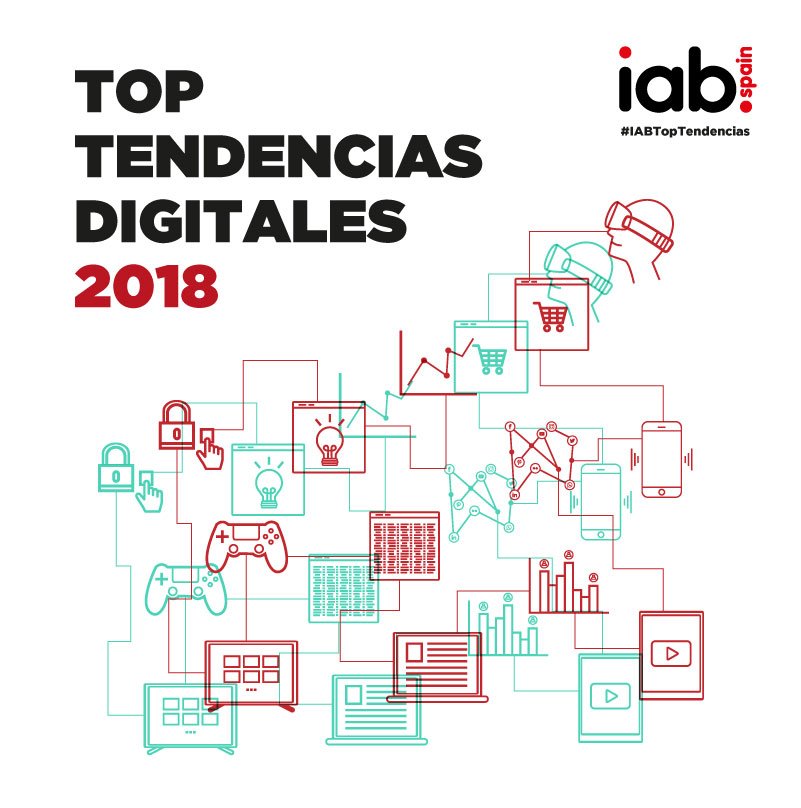 IAB_Spain's tweet image. ¡Descárgate nuestro #IABTopTendencias y conoce de primera mano cuales serán las tendencias del sector que van a triunfar en este 2018! ow.ly/8PFA30i6Iie Este documento está elaborado gracias a las #IABComisiones