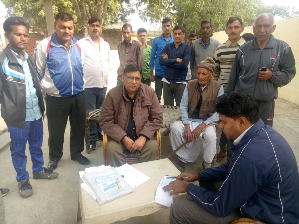 KPPuri2's tweet photo. Inspection of camp kavmi village Pilakhuwa https://t.co/AInIQEw5tA