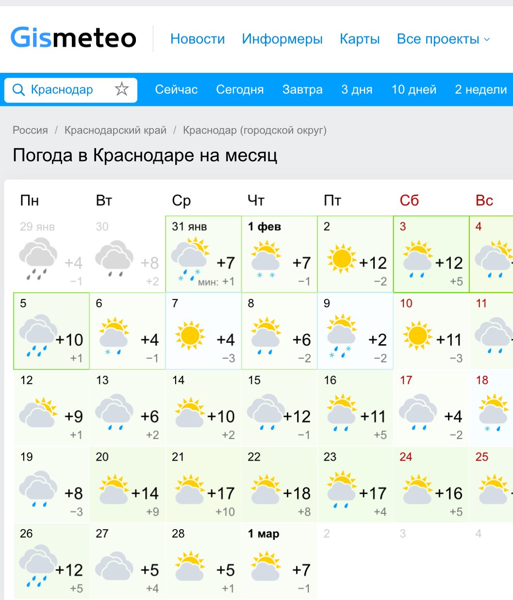 съемок краснодар погода в картинках воля человека