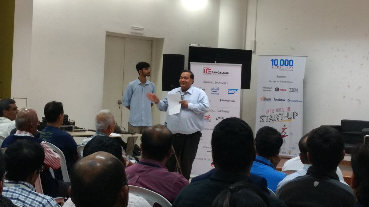 TiEBangalore's tweet photo. .@ravigururaj kicking off TiE #Blockchain18 at @NASSCOMStartUps! #Blockchain #startup #HappeningNow https://t.co/IQm0XDR4TZ