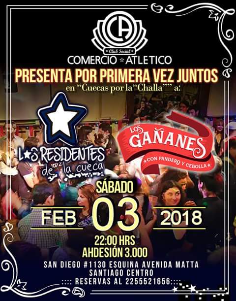 Residentescueca's tweet photo. Si quieres comenzar o terminar tus vacaciones cn energía y alegría. 3 de Febrero Matta con San Diego. #comercioatletico https://t.co/Zzajm7r906