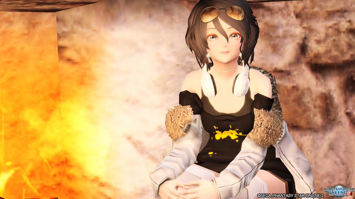 kanasanPSO2's tweet image. #メンテの日なのでssを貼る 
一枚だけ撮ってたので投げておく(๑•🐽•๑)ﾌﾞ-