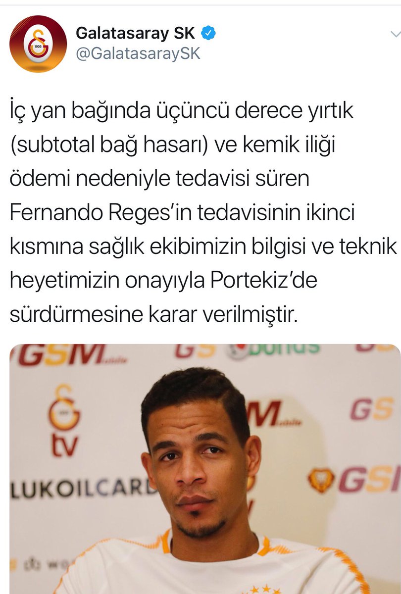 Galatasaray’dan sakatlığı süren Fernando hakkında açıklama: