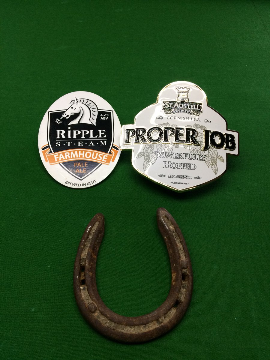 The Farrier current most popular ales. <a href="/StAustellBrew/">St Austell Brewery</a> <a href="/ripplebrewery/">Ripple Steam Brewery   \ (•◡•) /</a> <a href="/Deal_Town/">Deal Town</a> <a href="/DealHopFarm/">DealHopFarm</a> <a href="/RealAleFinder/">Real Ale Finder App</a> #protectpubs