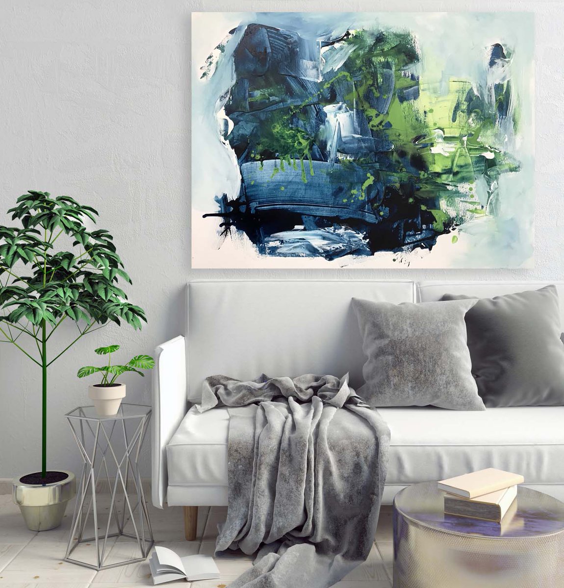 We Live Forever 🎨 Sold and on it's way to a lovely collector in USA 🇺🇸 #originalart #paintings #abstractart #soldart #omarobaid