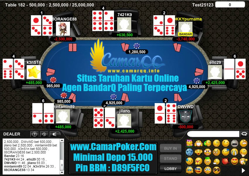 CamarQQ99's tweet photo. Yuk Gabung dan Bermain Sekarang Juga ! Raih Jutaan Rupiah Bersama @CamarQQ99 #agenpoker #bandarQ #Domino #capsasusun #sakong #poker https://t.co/fyHO9AQyDz