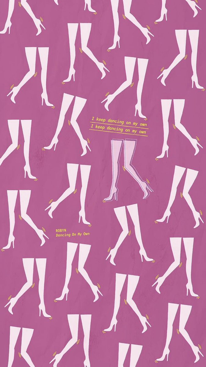 Wednesday Poster project: Our graphic designer, Zara, chose Dancing On My Own by Robyn and challenged herself to create the poster within an hour.