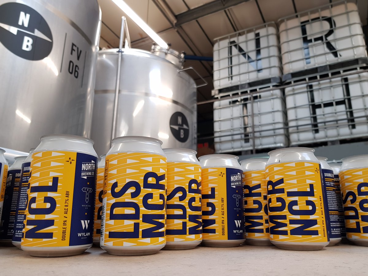 NorthBrewCo's tweet photo. Tomorrow! Our 3way collab DIPA
 with @wylambrewery and @trackbrewco is 🚀 launching 🚀 at @littleleedsbeer @portstreetbeer and @BlocknBottle #LDSMCRNCL #allthehops https://t.co/0xfXiVkVvR
