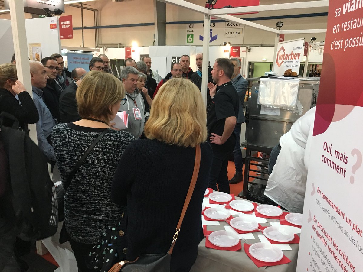 Interbev_Oc's tweet photo. RDV sur le stand Interbev Occitanie pour partager des expérimentations sur les cuissons basse température au #Smahrt2018 #laviande https://t.co/DQjil6TG57