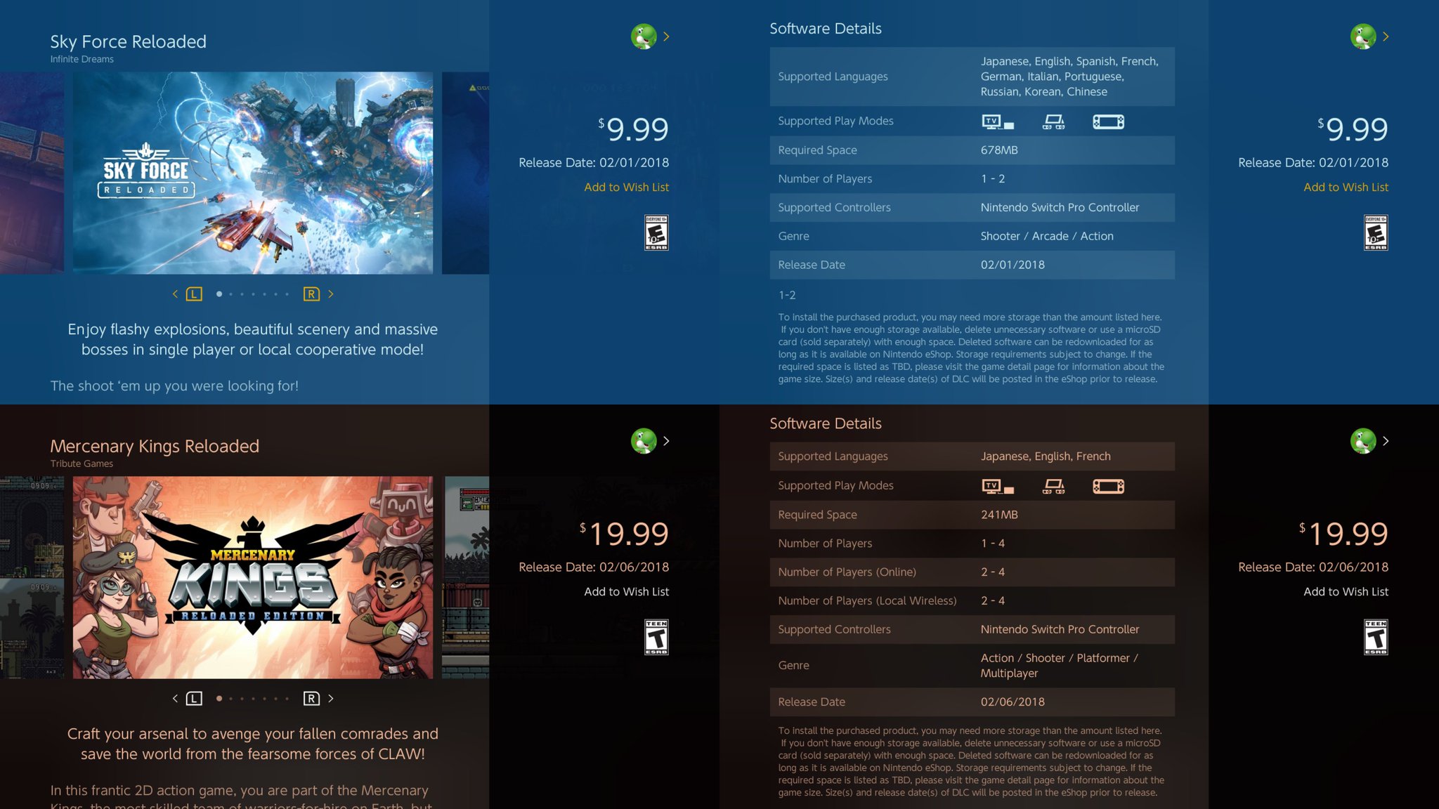 Naruki 海外eshop対応言語に日本語が記載されているswitchソフトその3 Qbik Celeste Steamworld Dig Frederic 2 Evil Strikes Back Sky Force Reloaded Mercenary Kings Reloaded Atomik Rungunjumpgun Aegis Defenders 国内eshopにはまだ登録されてい Naruki 海外eshop対応言語に日本語が記載されているswitchソフトその3 Qbik Celeste Steamworld Dig Frederic 2 Evil Strikes Back Sky Force Reloaded Mercenary Kings Reloaded Atomik Rungunjumpgun Aegis Defenders 国内eshopにはまだ登録されてい