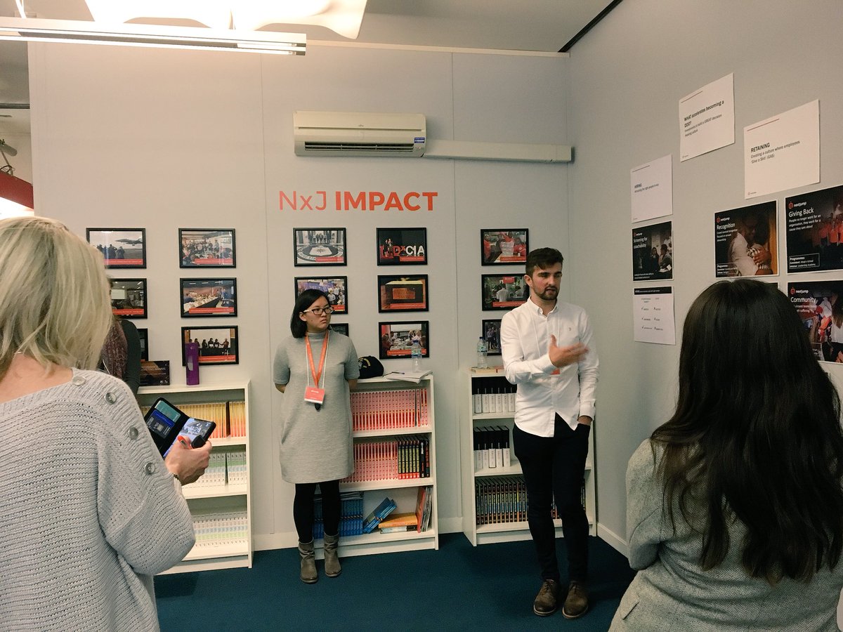 nextjump's tweet photo. Where else would you find engineers who can speak so passionately and fluidly on company culture? Here’s James delivering a Culture Tour to representatives from @BarclaysUK @school21_uk @warwickuni @regentsuni and many more #NxJAcademy #LeadershipDevelopment #LearnObserveDo https://t.co/b1yjvaUKPO