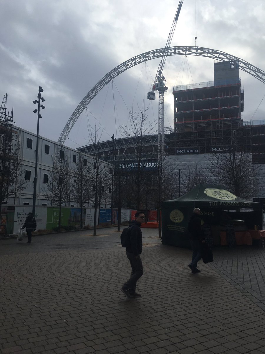 Tiny Italian in front of Wembley stadium!