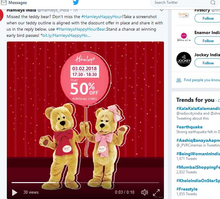 laksum2002's tweet photo. @Hamleys_India #HamleysHappyHourBear #Hyderabad https://t.co/Xn1aOTmDJI