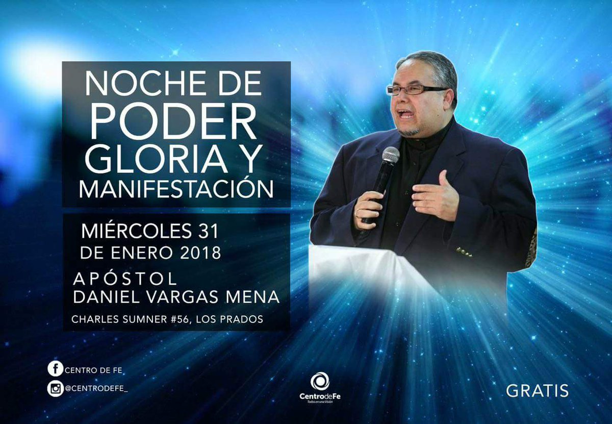 CentroDeFe_'s tweet photo. Hoy miércoles 31 de Enero a las 7:00, prepárate para recibir todo lo que Dios tiene para ti con el pastor Daniel Vargas. https://t.co/r4m8rGYlsx
