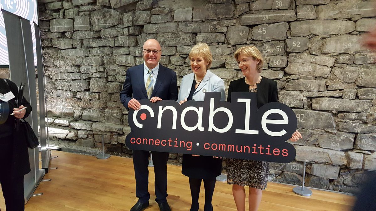 Researchirel's tweet photo. Minster Humphreys launching the new SFI programme @enable_ie Pictured also is Director of Enable, Prof Siobhan Clarke and SFI Director General, Prof Mark Ferguson #BelieveInScience https://t.co/3nNzbIWjob