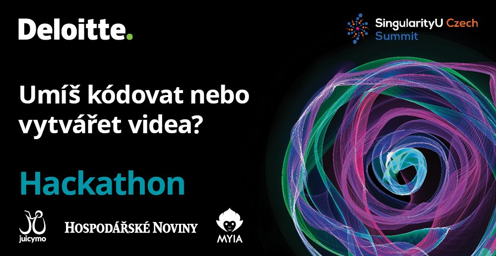 Každý má nějaký #talent. Umíš kódovat nebo vytvářet videa? Registruj se na náš #HACKATHON a získej tak šanci vyhrát nejen lístky na Singularity University. Buď součástí budoucnosti! 15. – 17.února 2018 deloitte.cz/suprague/hacka… <a href="/singularityu/">Singularity</a>