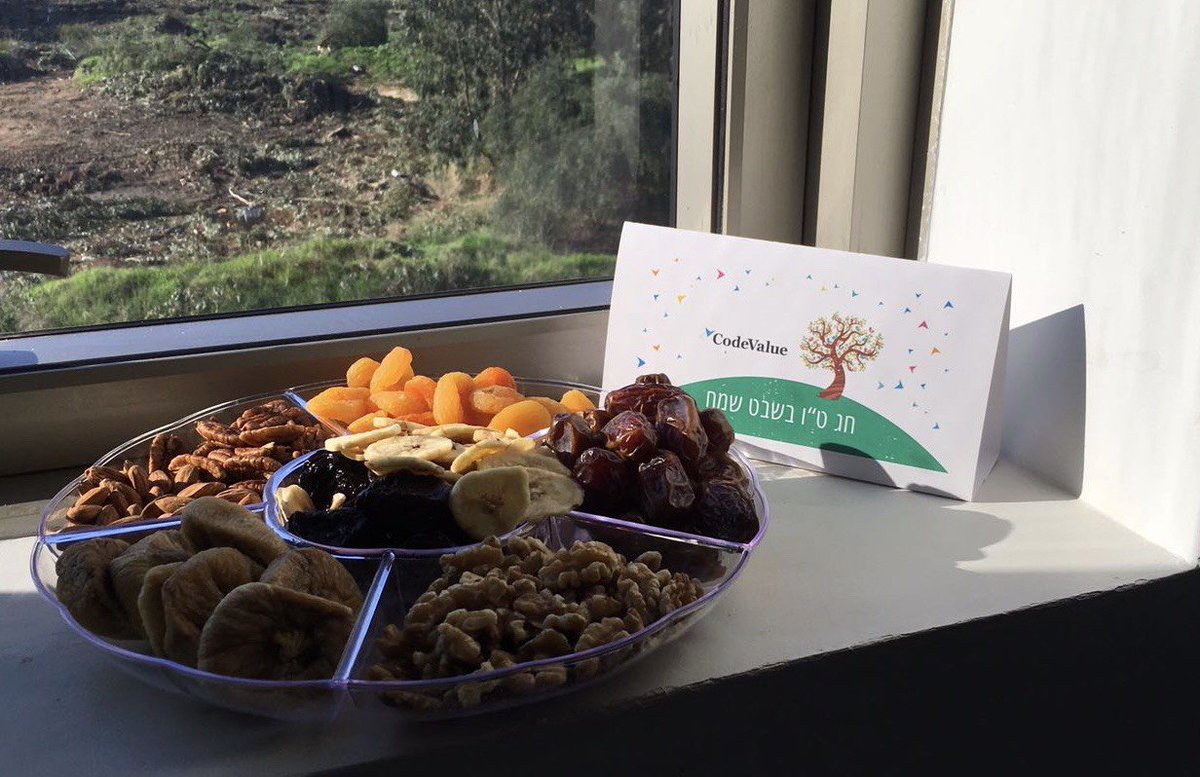 CodeValue's tweet image. Wishing you a happy and sweet Tu B'shvat! New Years of Trees at #CodeValue