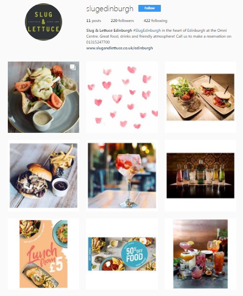 SlugEdinburgh's tweet image. Did you know we have a new Instagram account? Go follow us ➡️ instagram.com/slugedinburgh  #slugedinburgh #slugandlettuce #OmniCentre