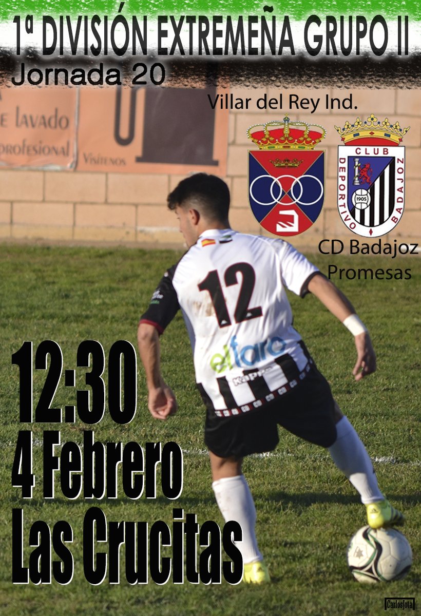 Esta jornada visitamos Villar del Rey.

<a href="/ad_villardelrey/">AD Villar Del Rey</a> - <a href="/BadajozPromesas/">Badajoz Promesas</a> 

#SomosElFuturo