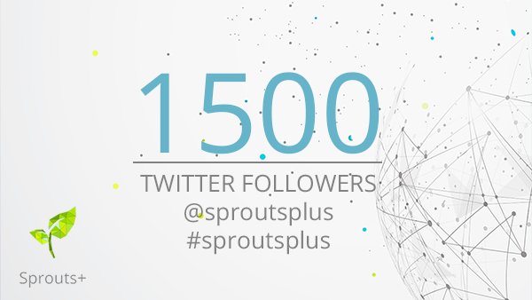 auxiliumglobal's tweet photo. Today we celebrate 1500 followers on this official #sproutsplus English twitter account! Sprouts+ Community, you are amazing! Thank you all!๐ฑ๐๐๐ Together we will change the world for the better!
$sprts swap to #sproutsplus #ethereum #blockchain #pos #smartcontracts #crypto https://t.co/744CFcDzBk