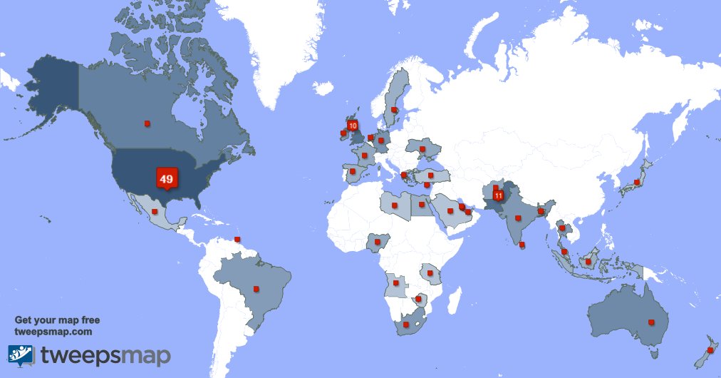 NewsArcher's tweet image. My followers live in USA (48%), Pakistan(11%)... Get your free map: tweepsmap.com/!NewsArcher