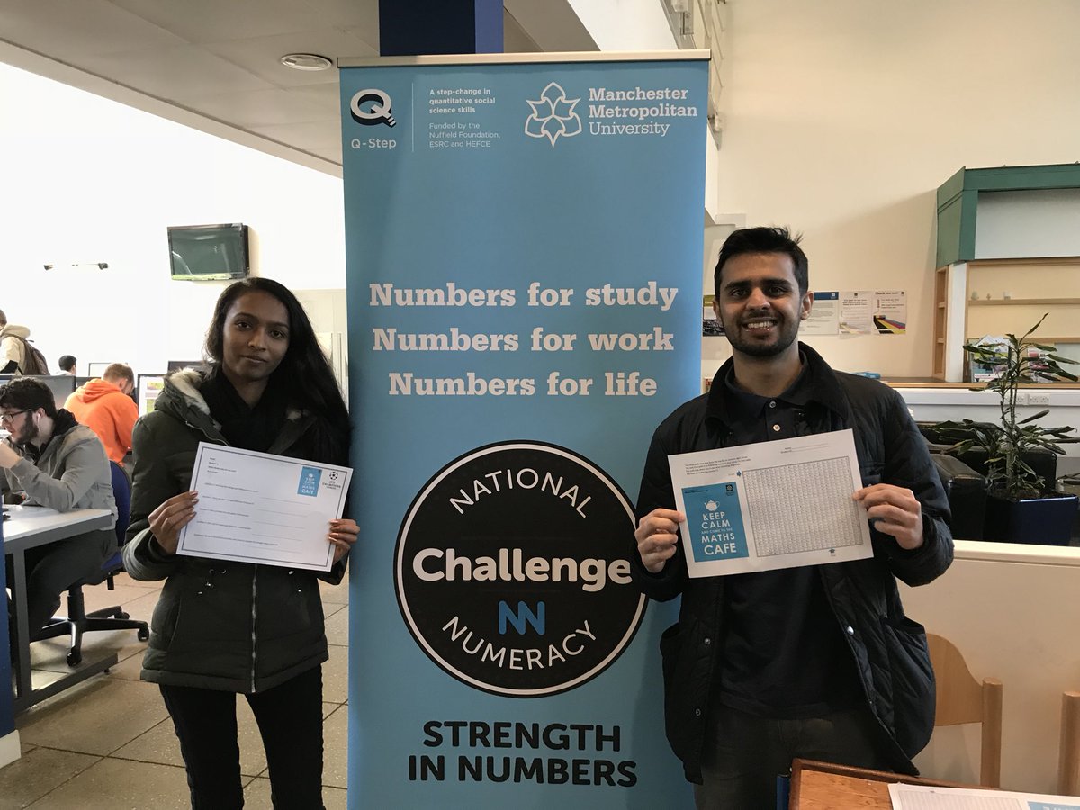 MMUmathscafe's tweet image. We are once again working with @Nat_Numeracy to help students improve their numeracy skills further to be ready for the workplace! Come see us to find out more!