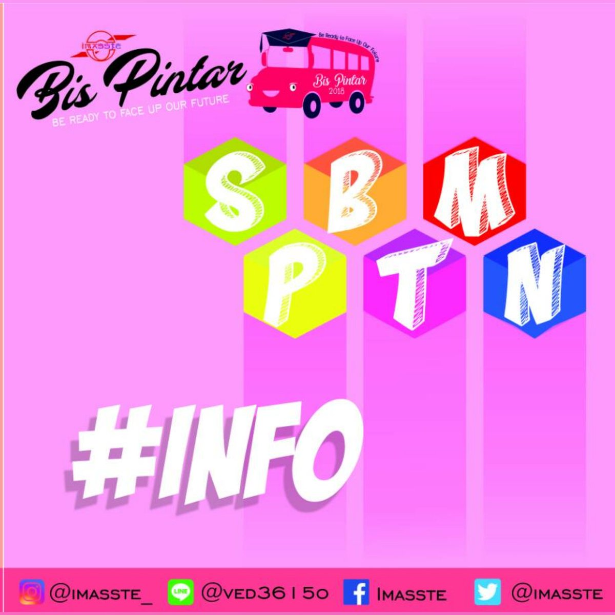 [INFO SBMPTN]
.
Hai adik-adik pejuang kampus. Untuk info seputar sbmptn mulai dari syarat, ketentuan, cara mendaftar dan lain sebagainya dapat di akses melalui link berikut:
sbmptn.ac.id/?mid=13#a4
Stay tuned on:
🔹Line: @ved3615o
🔹Instagram: @imasste_
🔹Facebook: Imasste Info
