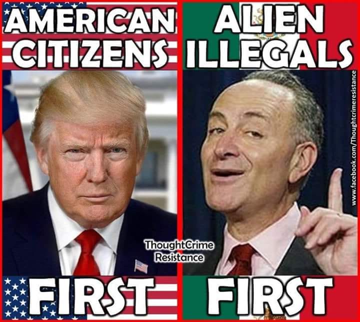 DebBurns43's tweet photo. It really is a sad day when the left chooses Illegals over Americans๐บ๐ธ๐บ๐ธ๐ช๐ช๐บ๐ธ๐บ๐ธ
#ObamaGate #ReleaseTheMemo #NoAmnesty #FindTheTexts #BuildTheWall, #VoterID #NotABot #TrustTrump #VoterIDNow @realDonaldTrump https://t.co/PdqxXkMk0x