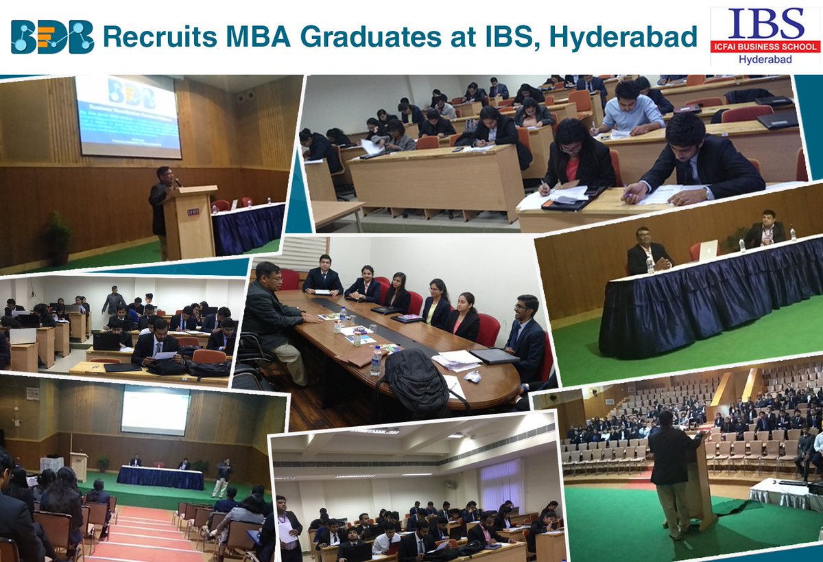 bdb_ai's tweet photo. #BDB conducted a Recruitment drive at #IBS #Hyderabad for #MBAs. We received an overwhelming response from the Students & Management. We would like to Congratulate & wish the placed students All the very best for their upcoming journey with team #BigData #BizViz
#Analytics #Yujaa https://t.co/DeAQcuVjxR