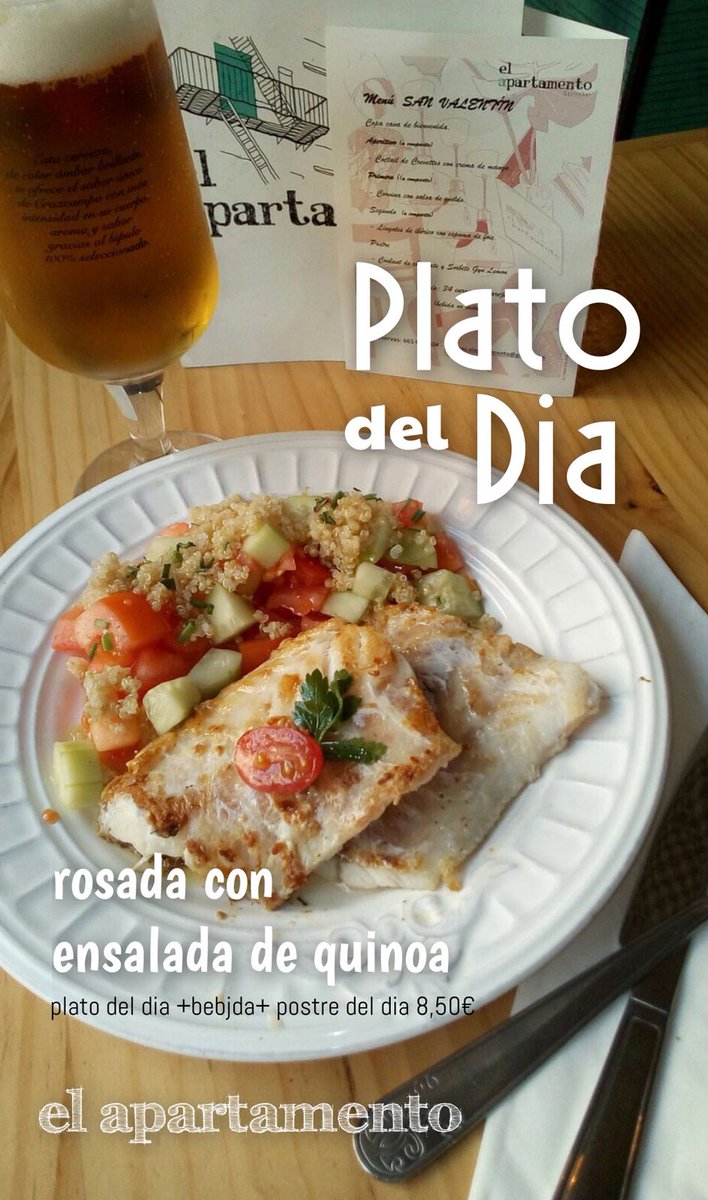 Hoy fusionamos #mediterraneo y los #Andes con tu #platodeldia 
Conoces este pseudocereal y sus propiedades?
<a href="/apartamentogb/">apartamentogastrobar</a> #asidenatural