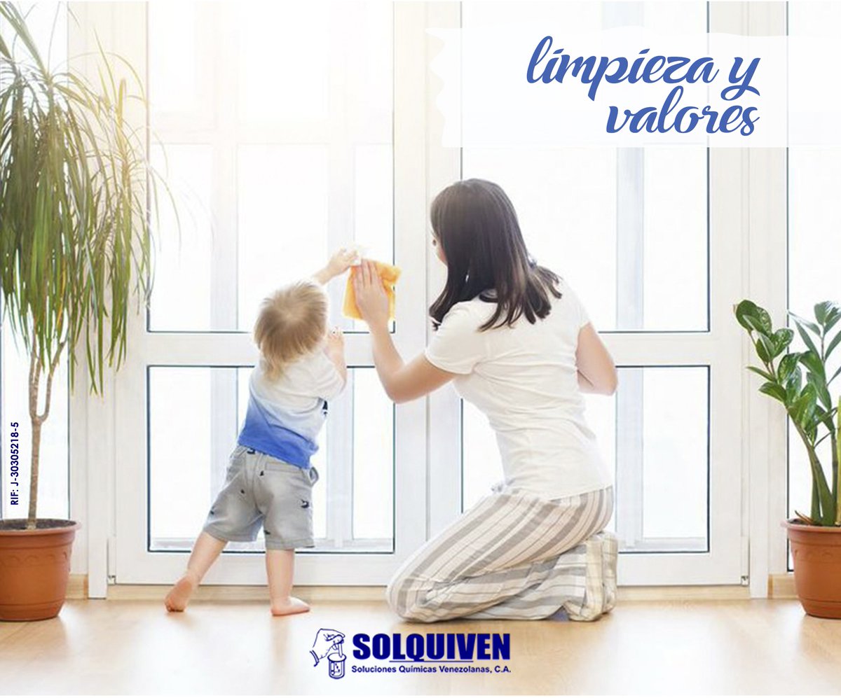En el hogar es donde comenzamos a fomentar buenos hábitos para nuestros hijos. Y la limpieza debe estar presente en su crecimiento. 
Nosotros somos tus aliados en esta formación. 
#Solquiven #Limpieza #Familia #Hijos #Educacion #Valores #Salud #Desarrollo #Bienestar #Maracaibo