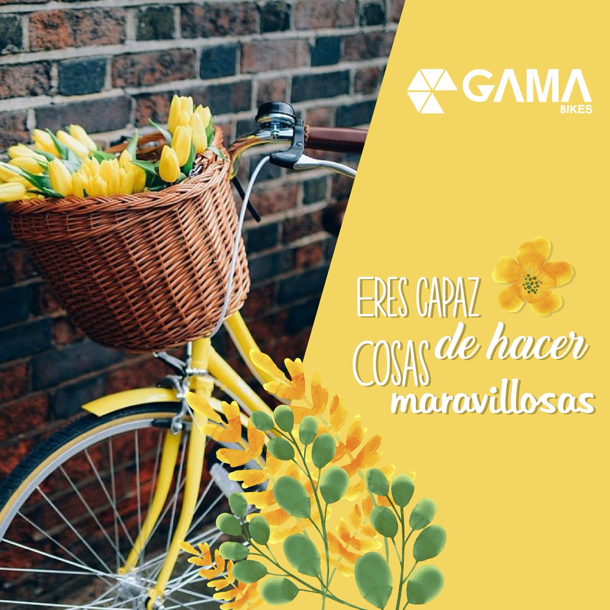 Eres capaz de hacer cosas maravillosas 💛🌻🌼 #GamaBikes